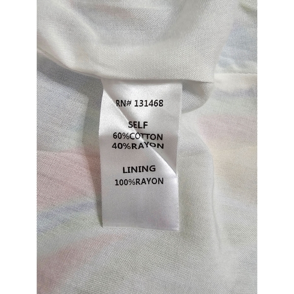 Fate White Multicolored Open Tie Back Pleated Maxi Dress - Picture 10 of 12